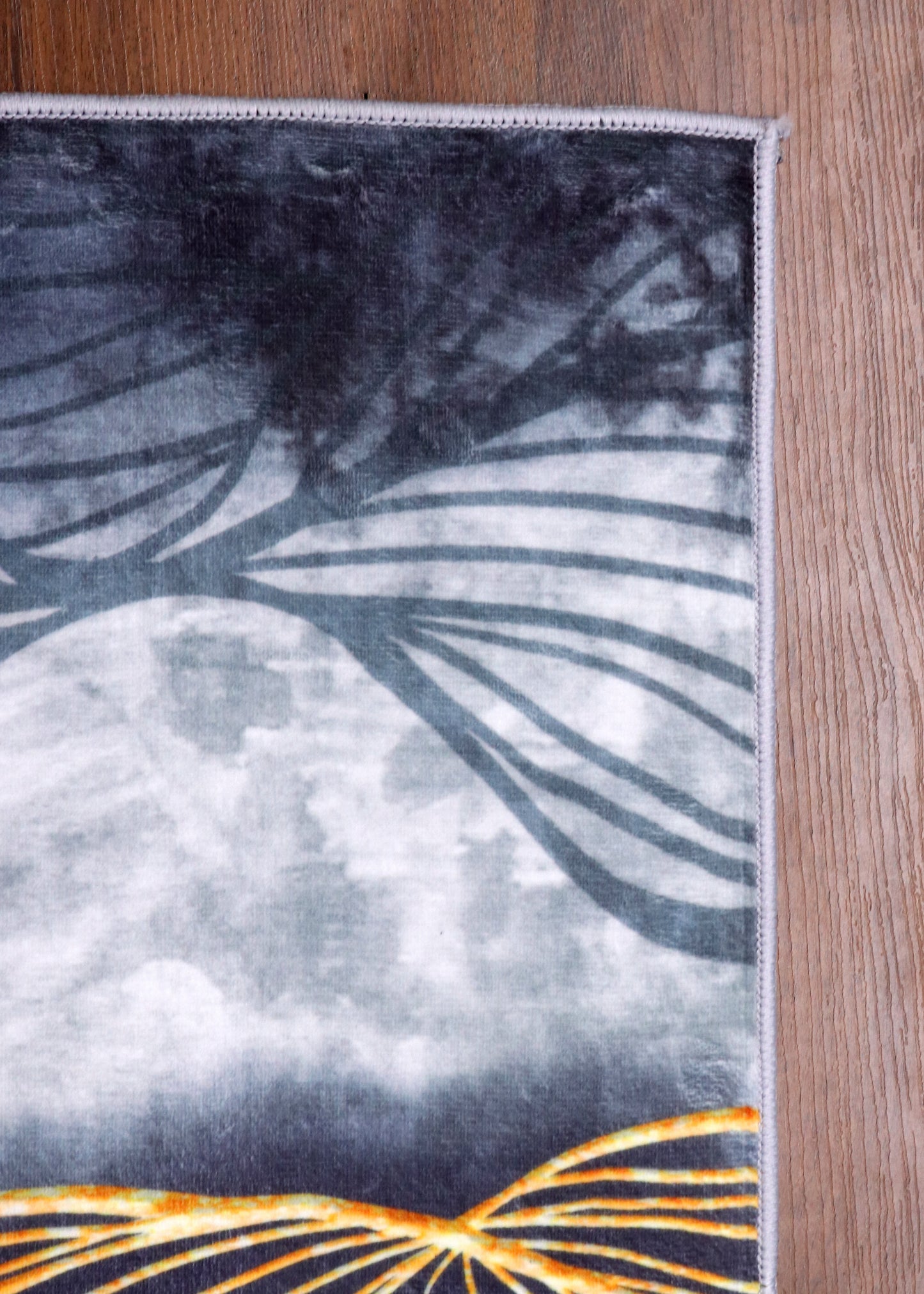 Gilded Flow Abstract Rug