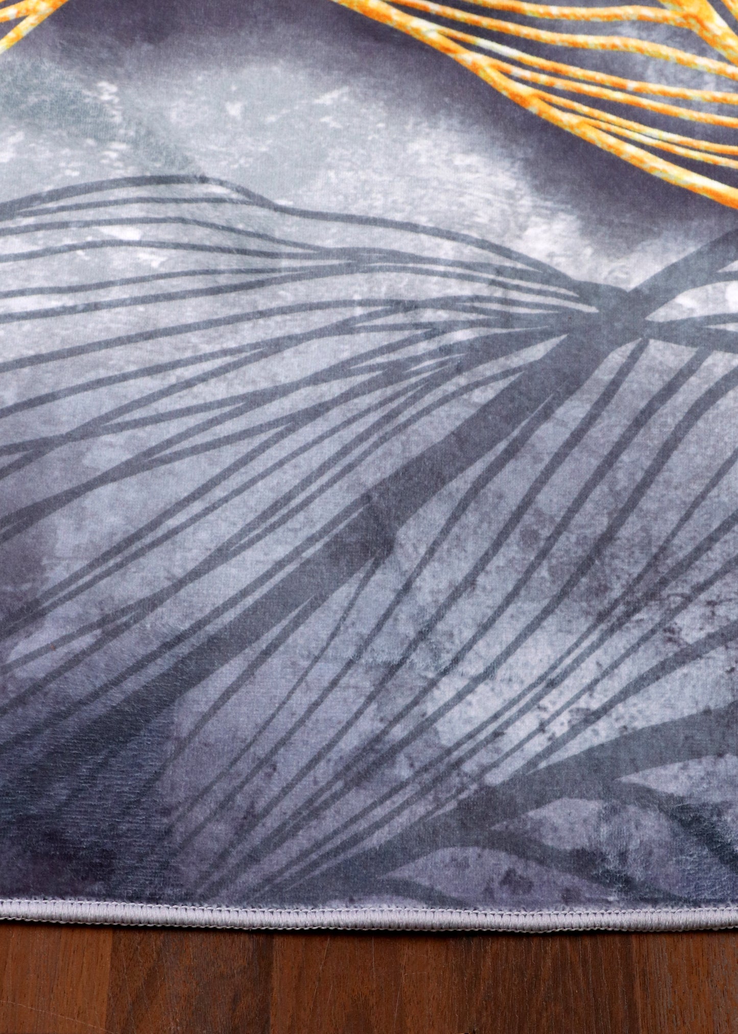 Gilded Flow Abstract Rug