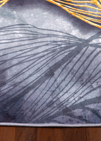Gilded Flow Abstract Rug