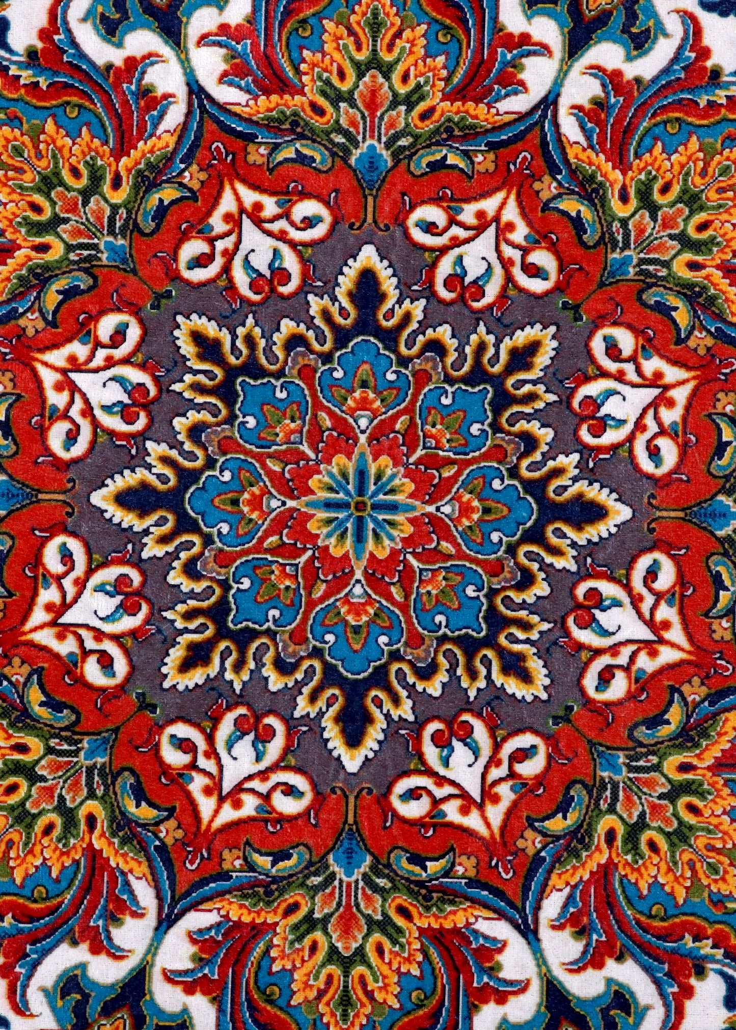 Royal Medallion Rug – Navy & Ivory