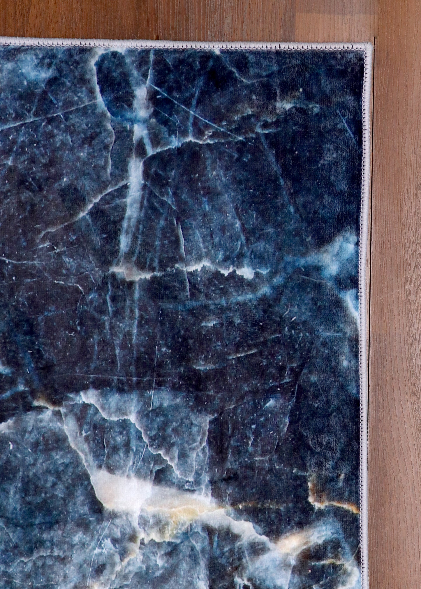 Azure Marble Abstract Rug