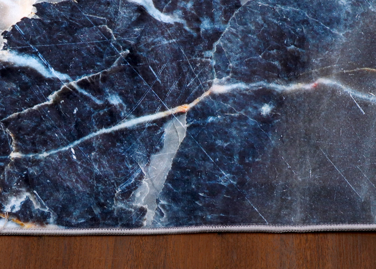 Azure Marble Abstract Rug