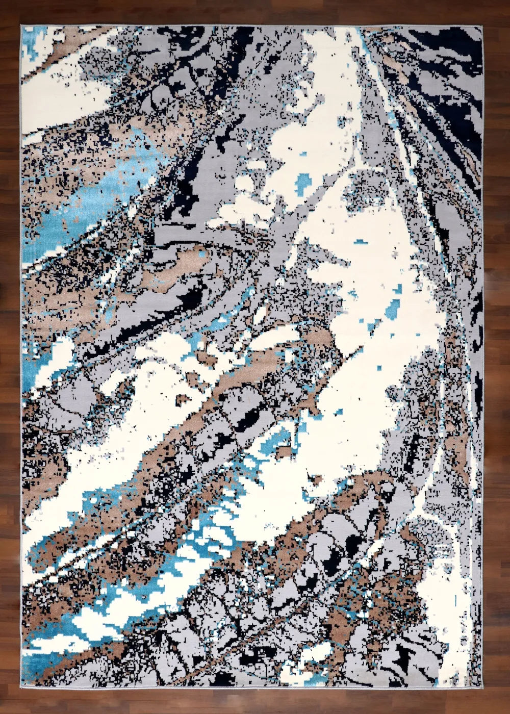 Turkish Earth Tone Abstract Rug
