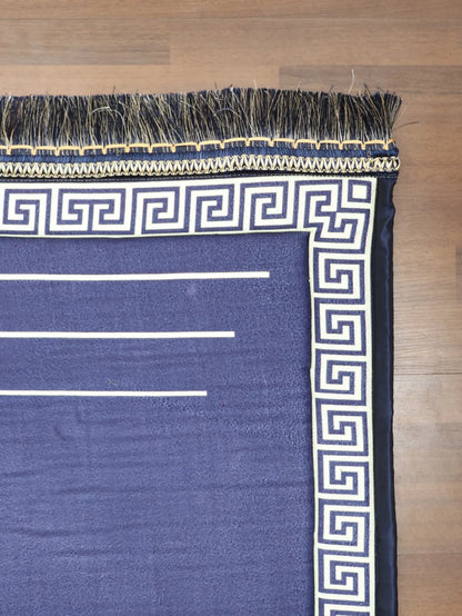 Blue Dome Print Prayer Mat With Foam Padding