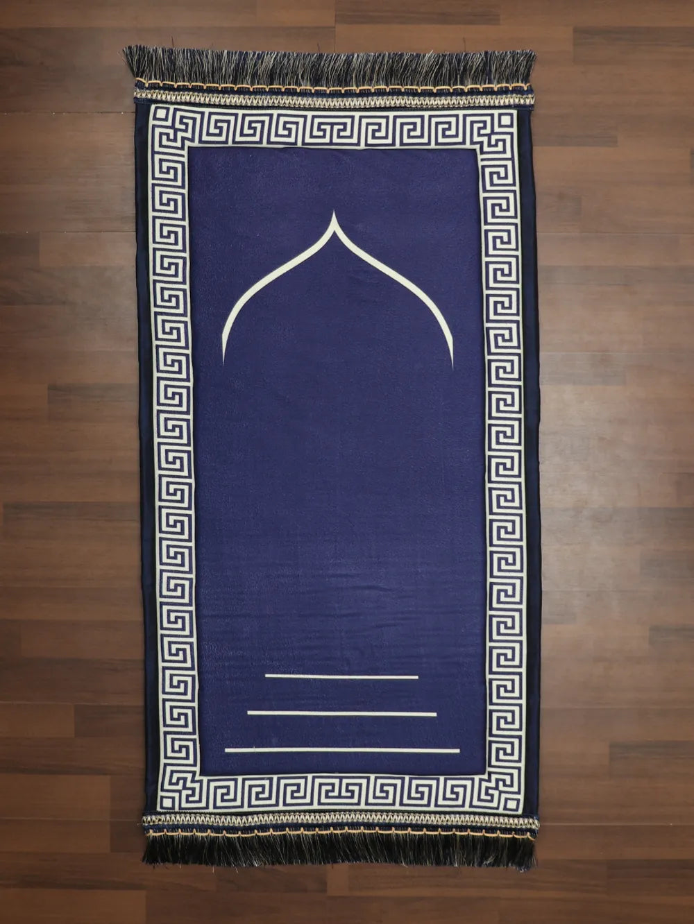 Blue Dome Print Prayer Mat With Foam Padding