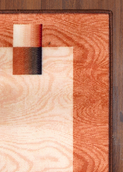 Modern Geometric Area Non weoven Rug  with Felt Backing