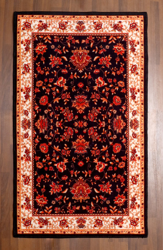Vintage Floral Bloom Area Rug