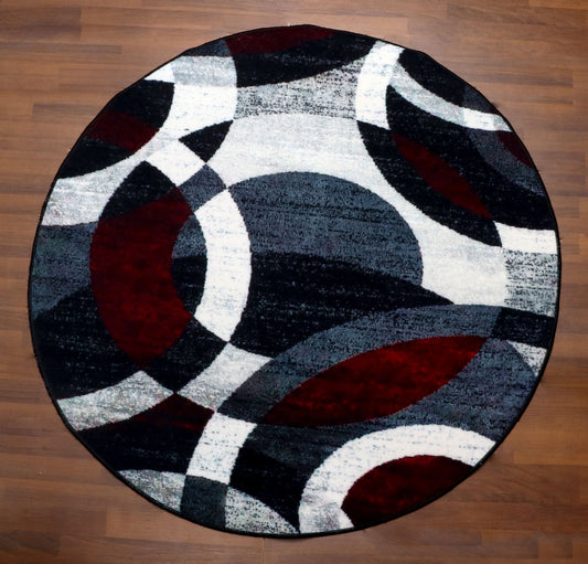 Geometric Round Area Rug