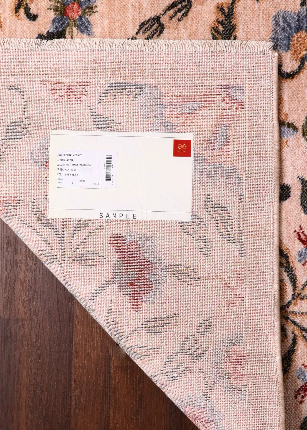 Classic Turkish Floral Garden Rug – Beige with Multicolor Blossom Pattern