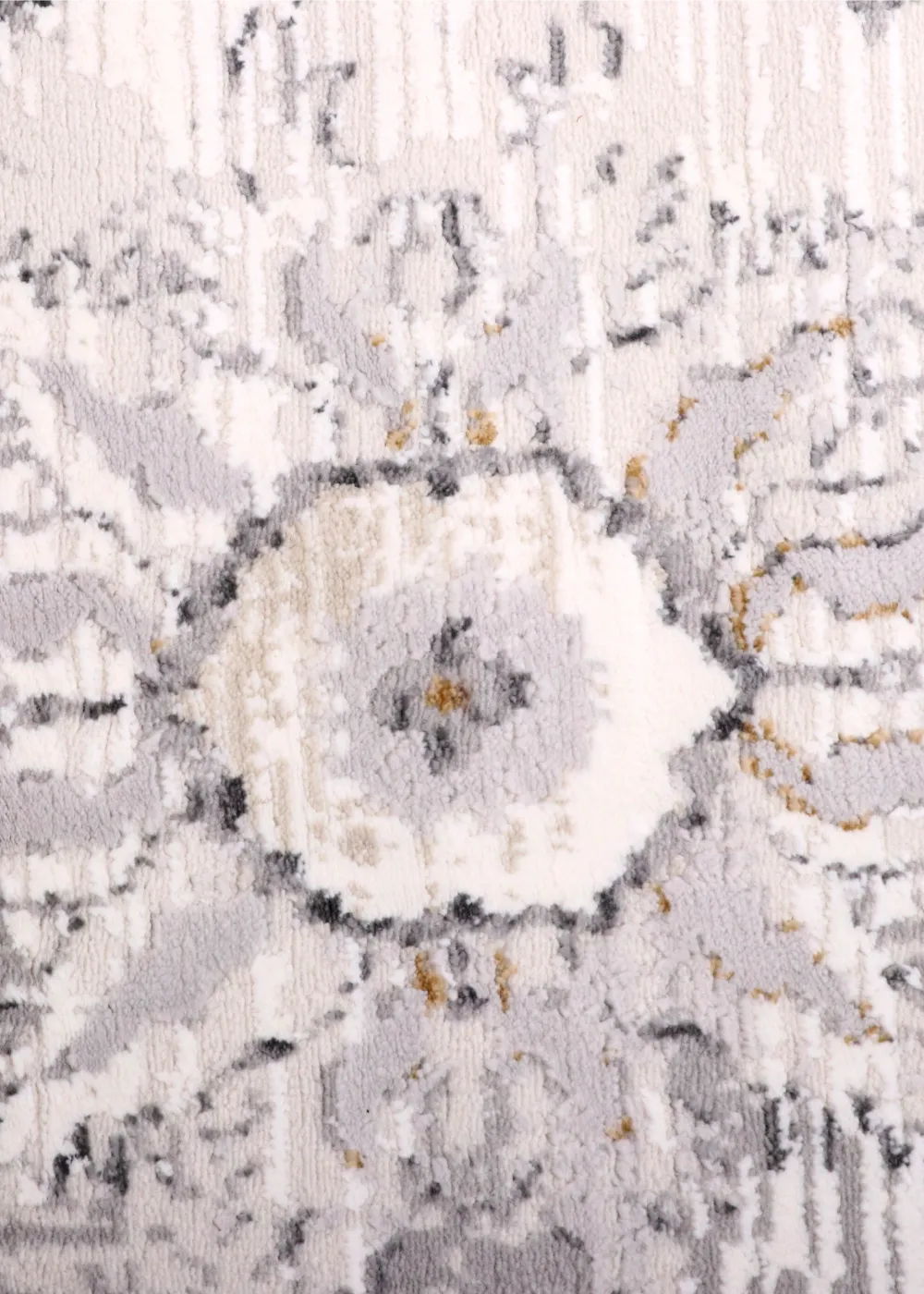 Modern Turkish Abstract Stripe Rug – Grey & Beige Tones
