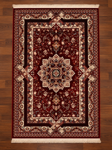 Crimson & Ivory Imperial Turkish Area Rug