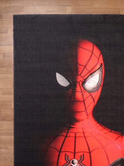 Black Red Spider-Man Rug