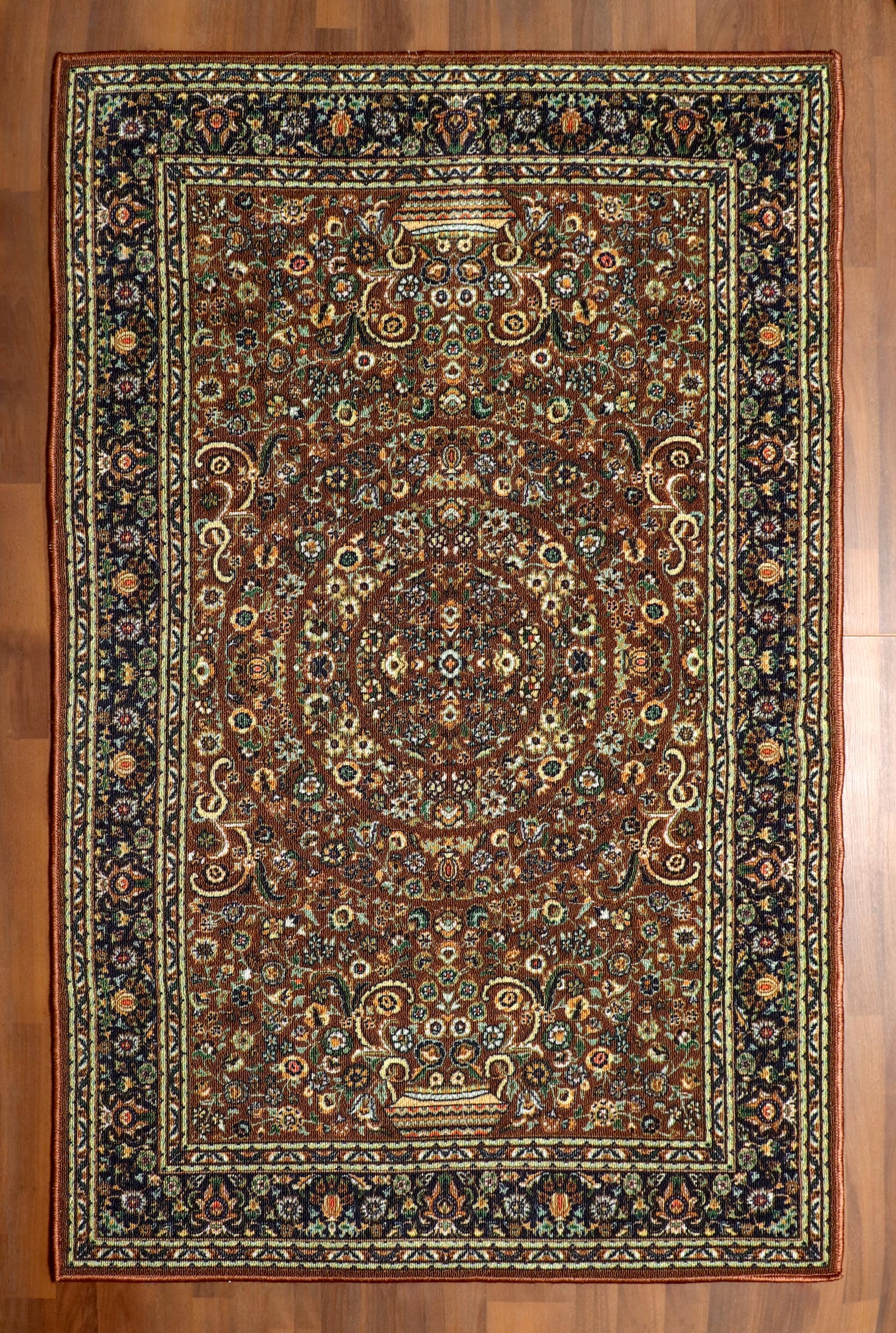 Classic Persian-Style Multicolor Rug - Felt Backing – Nayyer Carpets