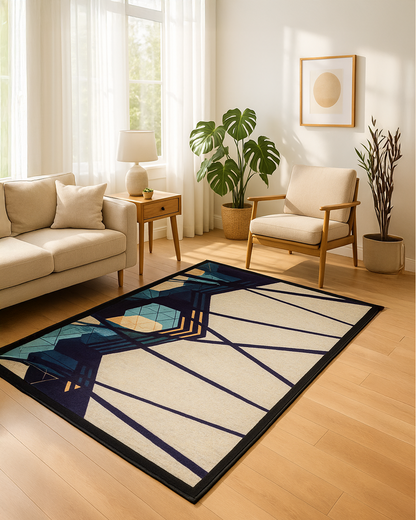Tuffted Geometric Abstract Rugs