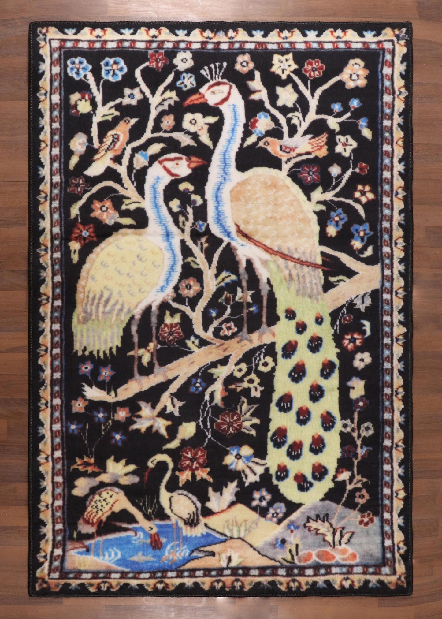 Enchanted Peacock Grove Rug