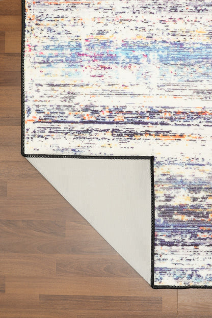 Multi Color Abstract Print Rug
