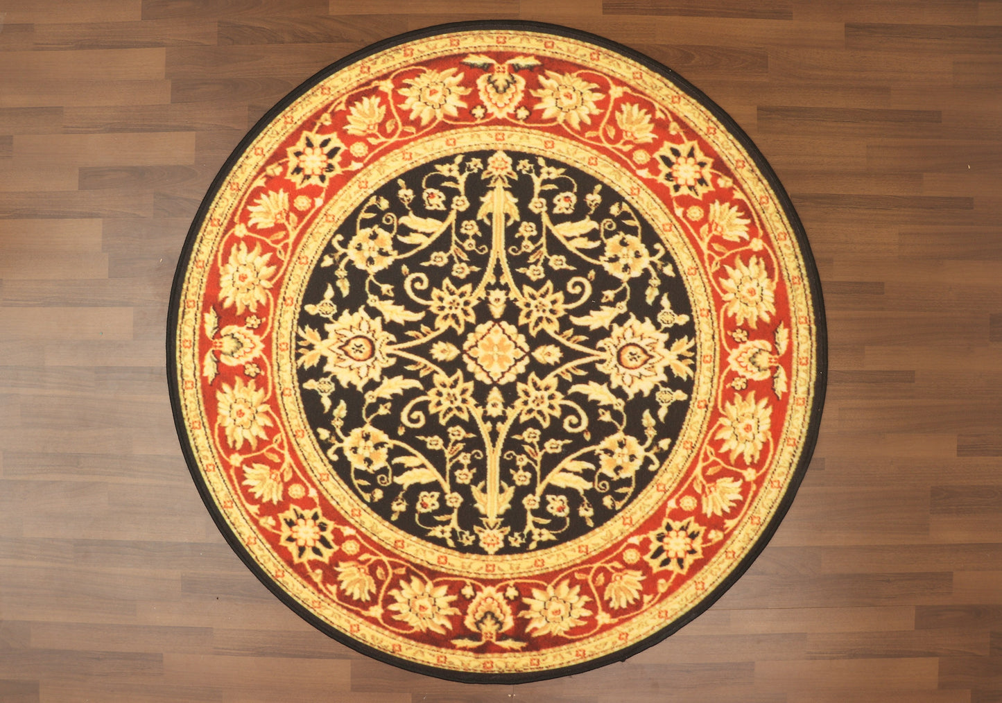 Multi Color Floral Print Rug