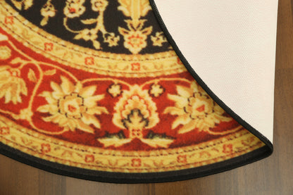 Multi Color Floral Print Rug