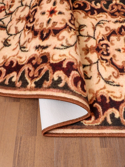 Multi Color Traditional Floral Print Runner