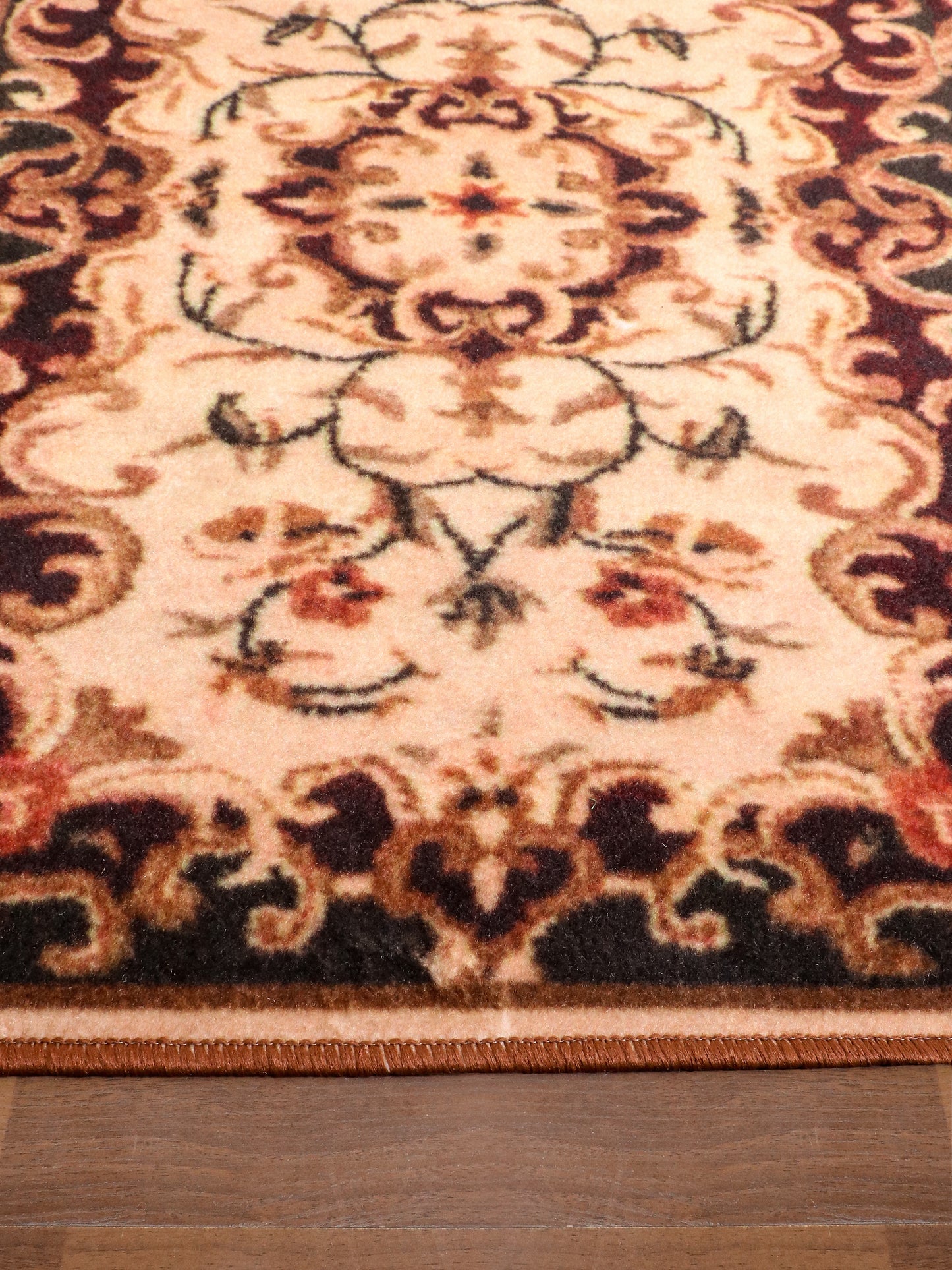 Multi Color Traditional Floral Print Runner