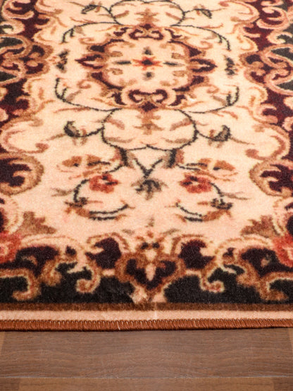 Multi Color Traditional Floral Print Runner