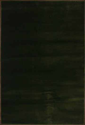 Olive Green Plain Rug