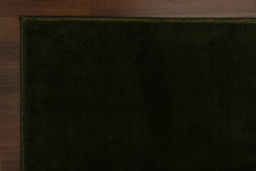 Olive Green Plain Rug