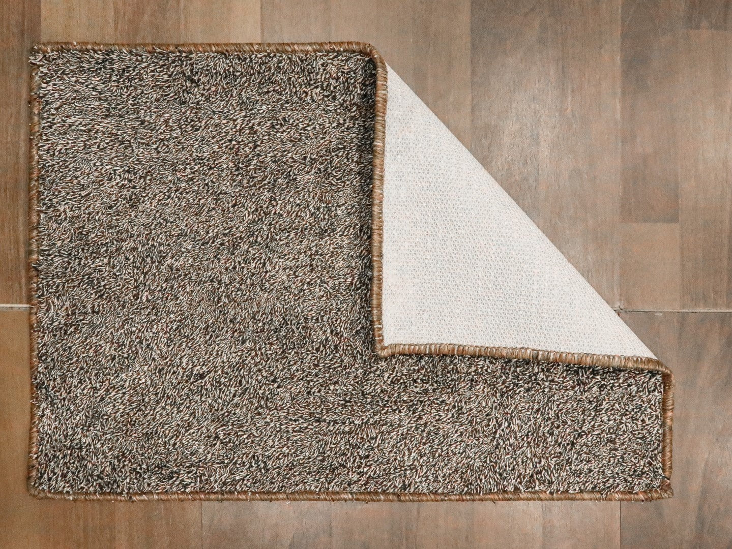 Brown Fancy Cotton Shaggy Door Mat